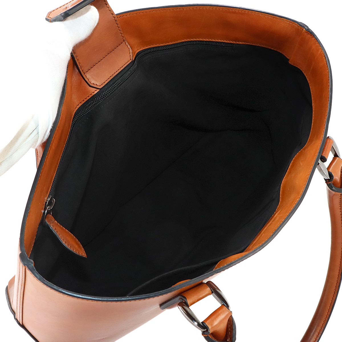 Calligraphy Toujours Tote Bag Venezia Leather Brown Purse