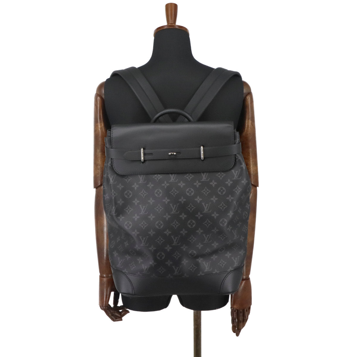 Monogram Eclipse Steamer Backpack Black M44052 Purse