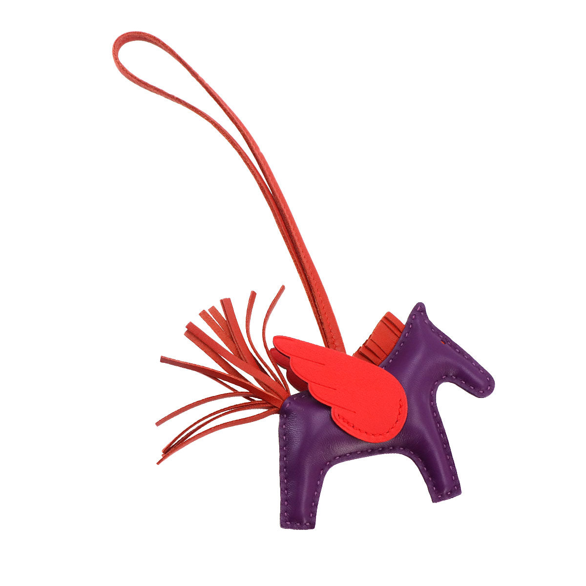 Rodeo Pegasu PM Bag Charm Agneau Milo Veau Swift Violet