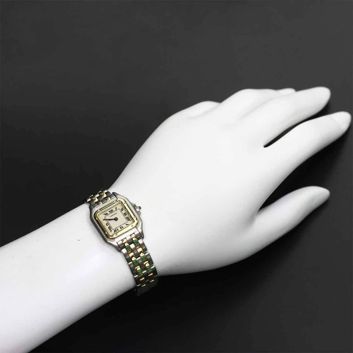 Panthere Two Row SM W25029B6 Quartz Cream Dial YG