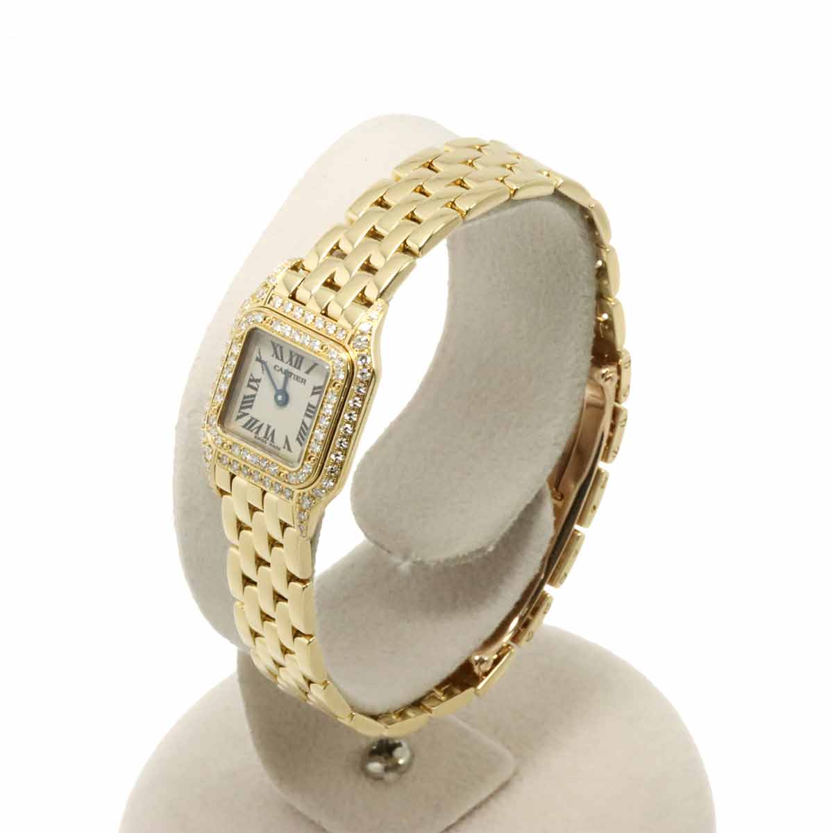 Mini Panthere WF3141B9 Bezel Diamond 750 YG Cream Dial Ladies