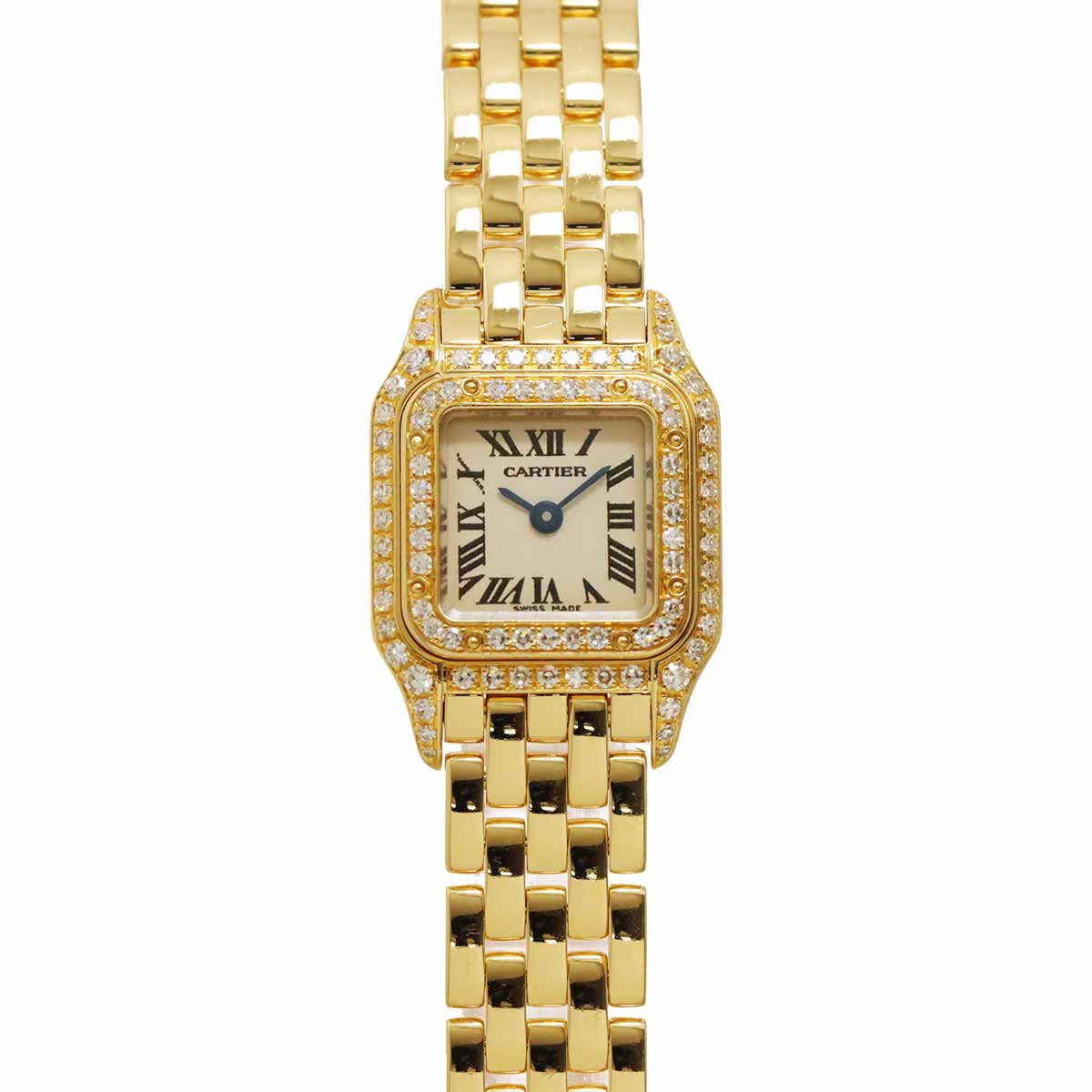 Mini Panthere WF3141B9 Bezel Diamond 750 YG Cream Dial Ladies