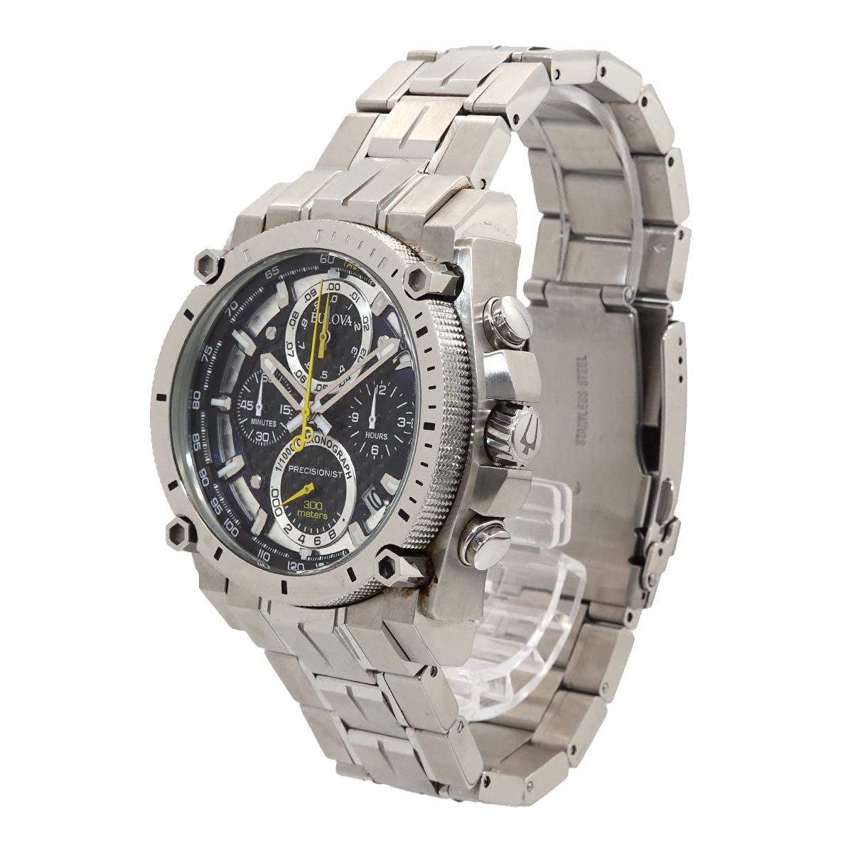 Precisionist 96B175 Date Quartz Black Dial Mens Watch
