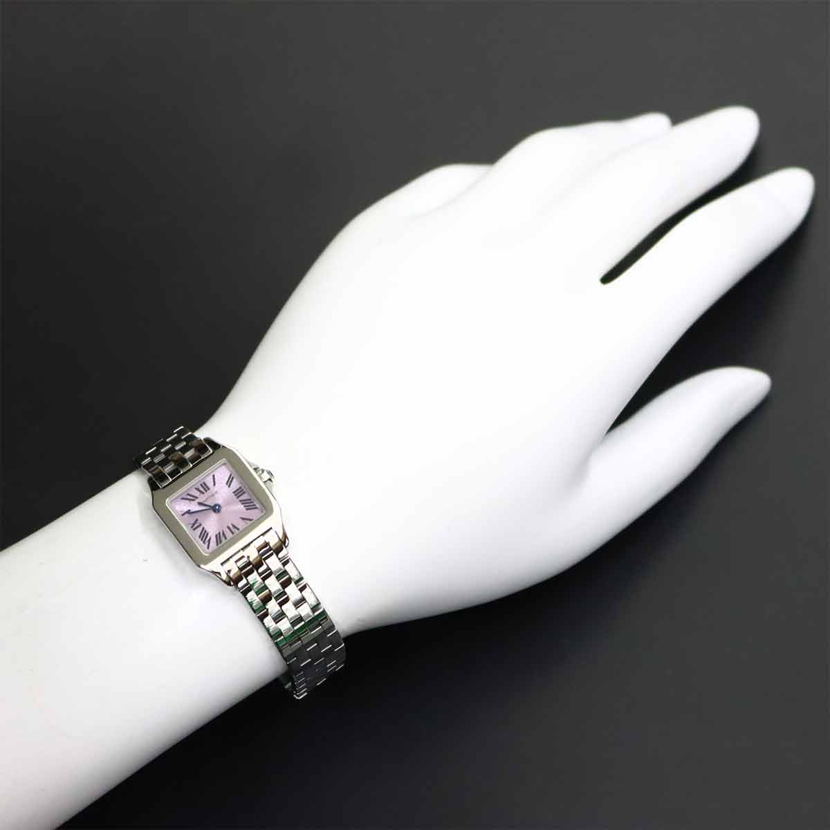 Santos Demoiselle SM W2510002 Quartz Purple Dial Ladies