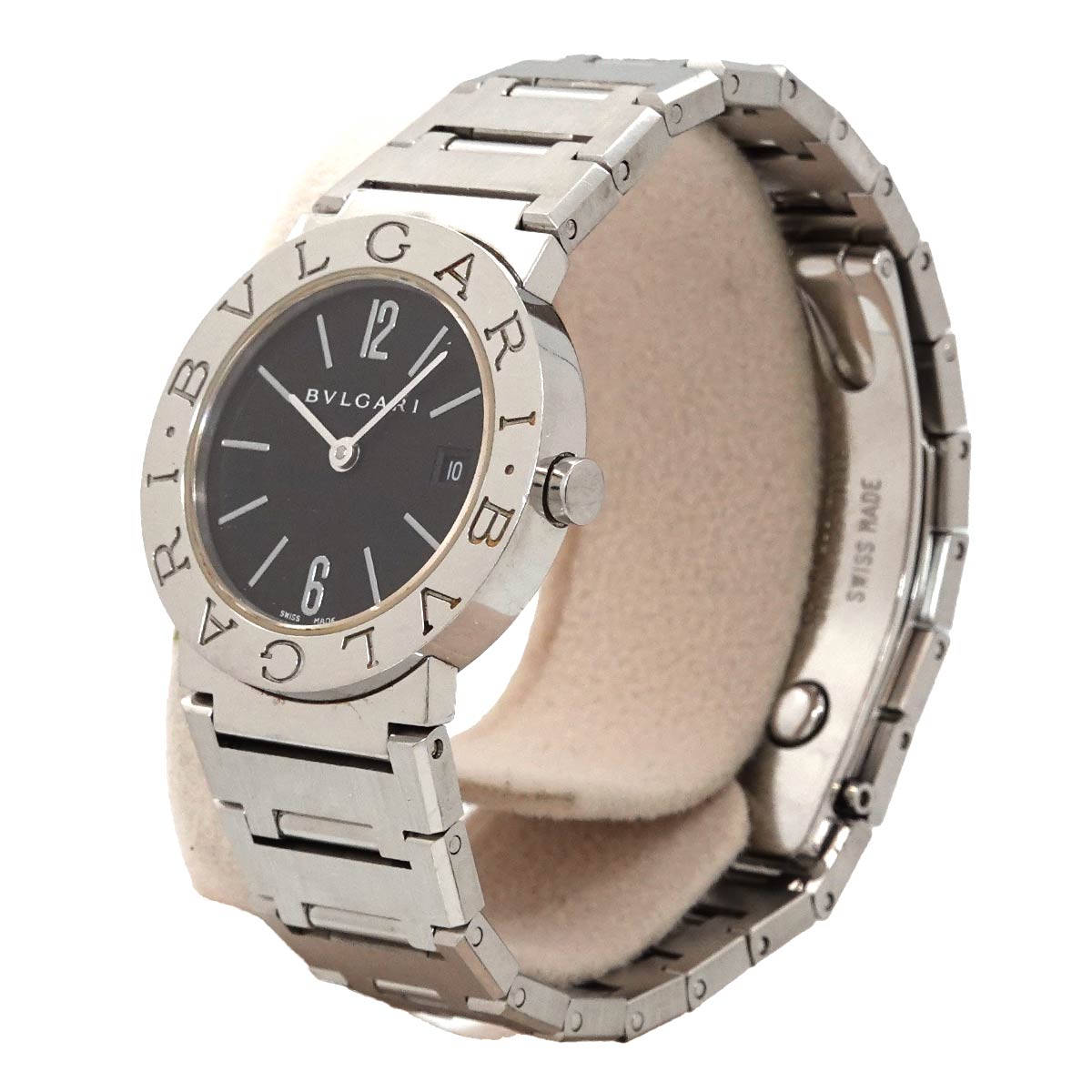 BVLGARIBVLGARI BB26SS Quartz Black Dial Ladies Watch