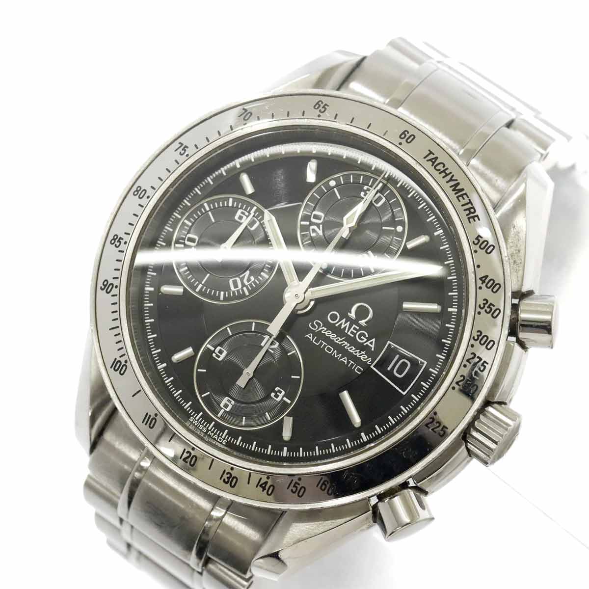 Speedmaster Date 3513 50 Chronograph Automatic Black Dial Mens