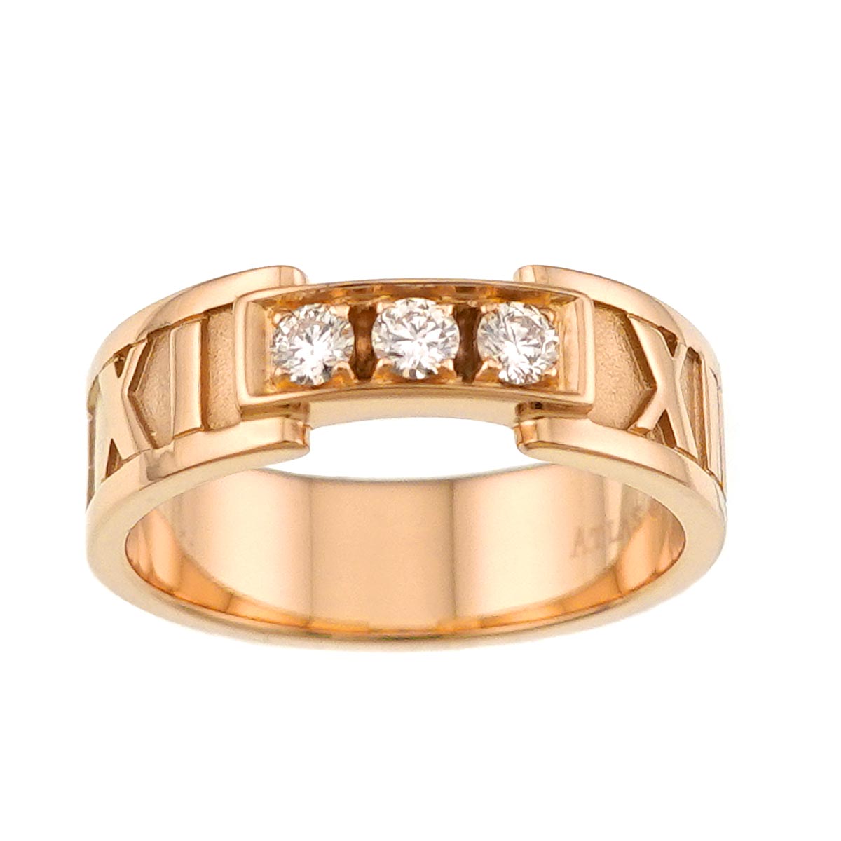 Atlas Ring Diamond 18K PG Pink Gold 750 Size4(US)
