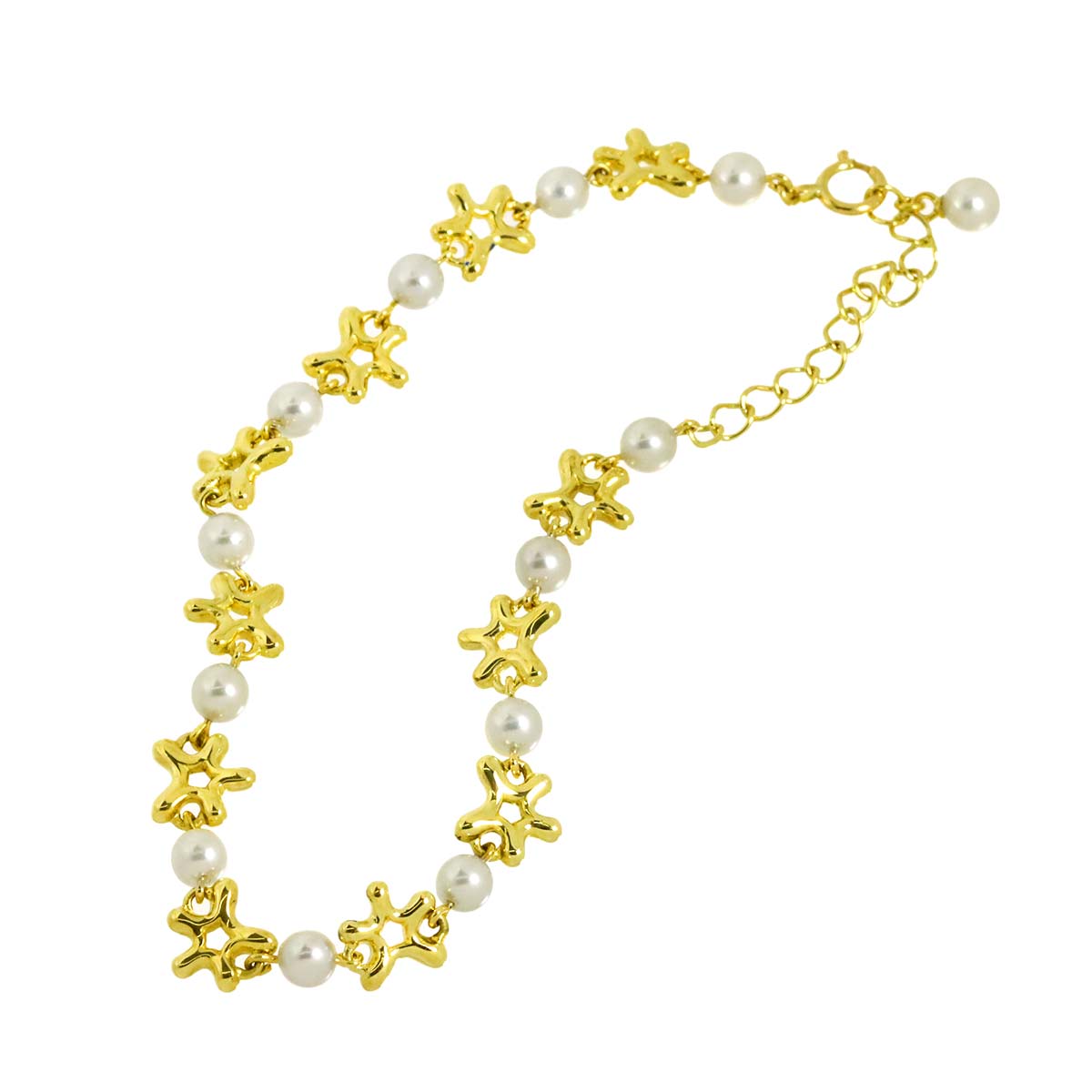 Baby Pearl 3.8mm Bracelet 18K Yellow Gold 750