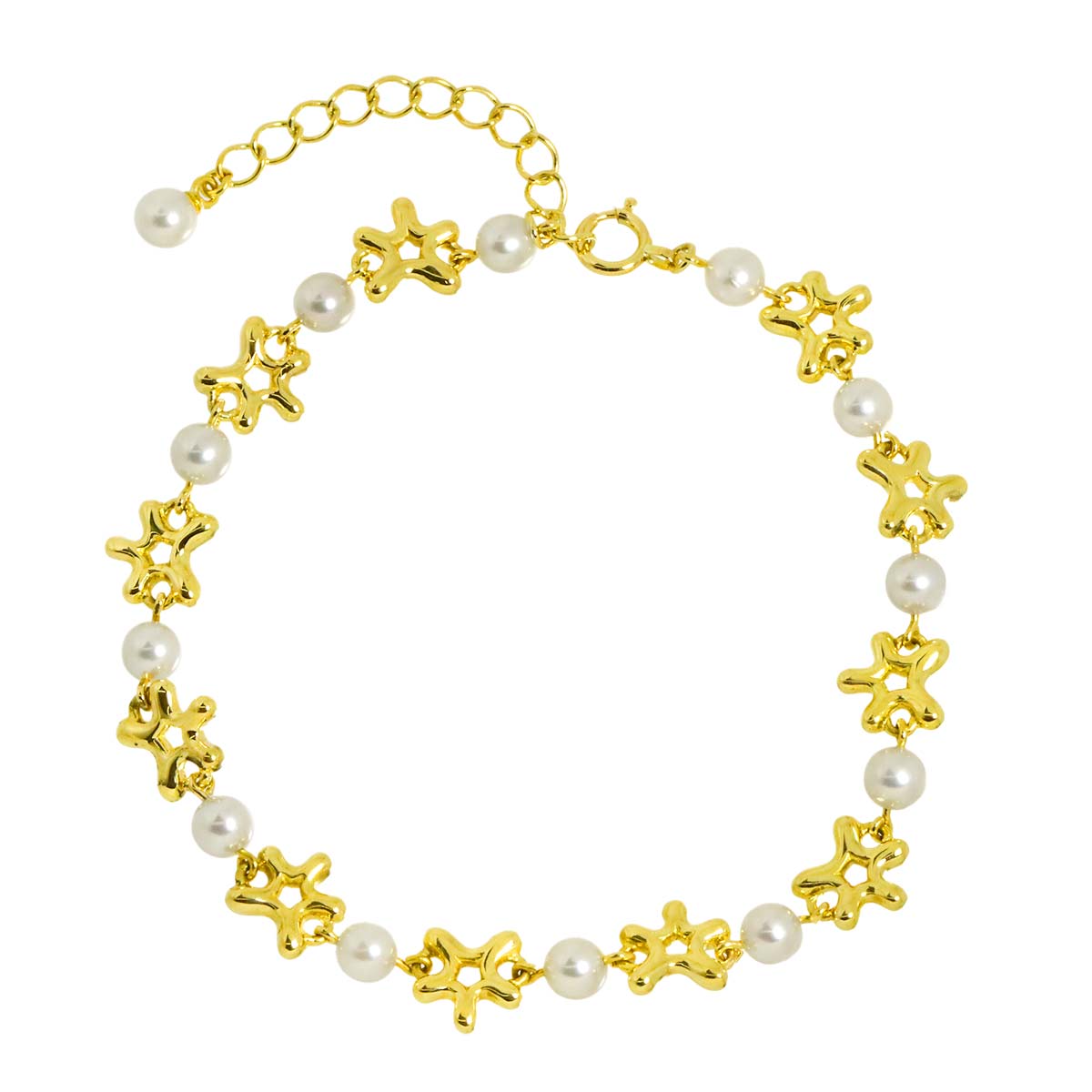 Baby Pearl 3.8mm Bracelet 18K Yellow Gold 750