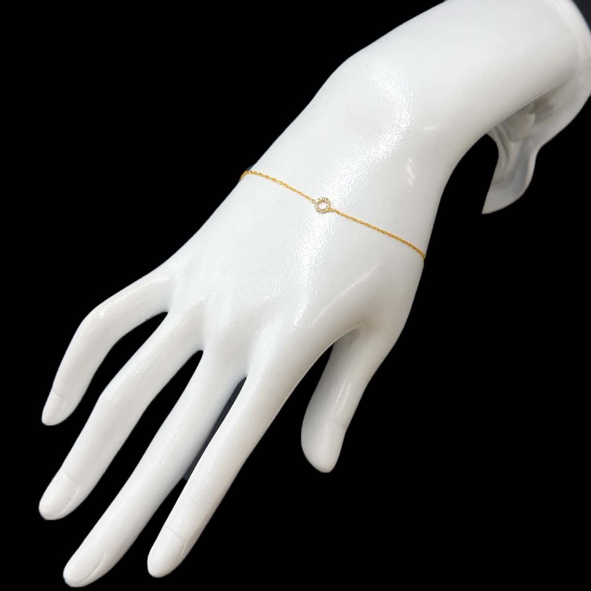 Diamond 0.05ct Bracelet 18K Yellow Gold 750