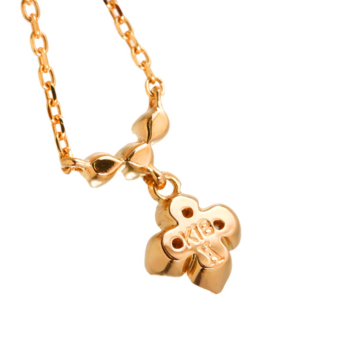 Diamond Necklace 18K PG 750