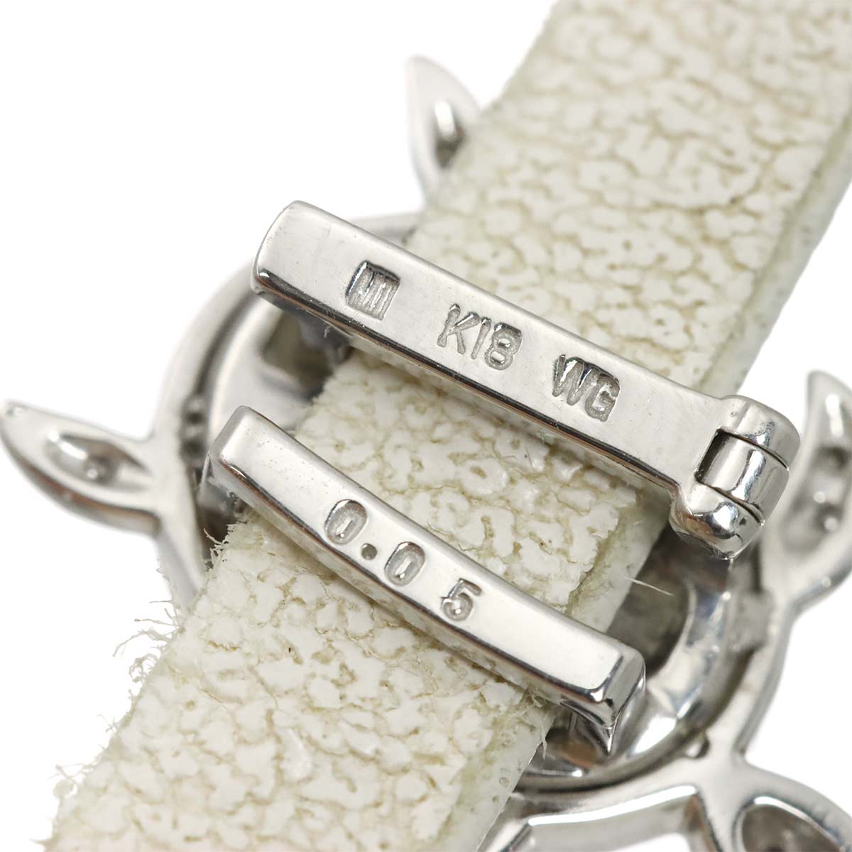 MOP Diamond 0.05ct Bracelet 18K White Gold 750 SV