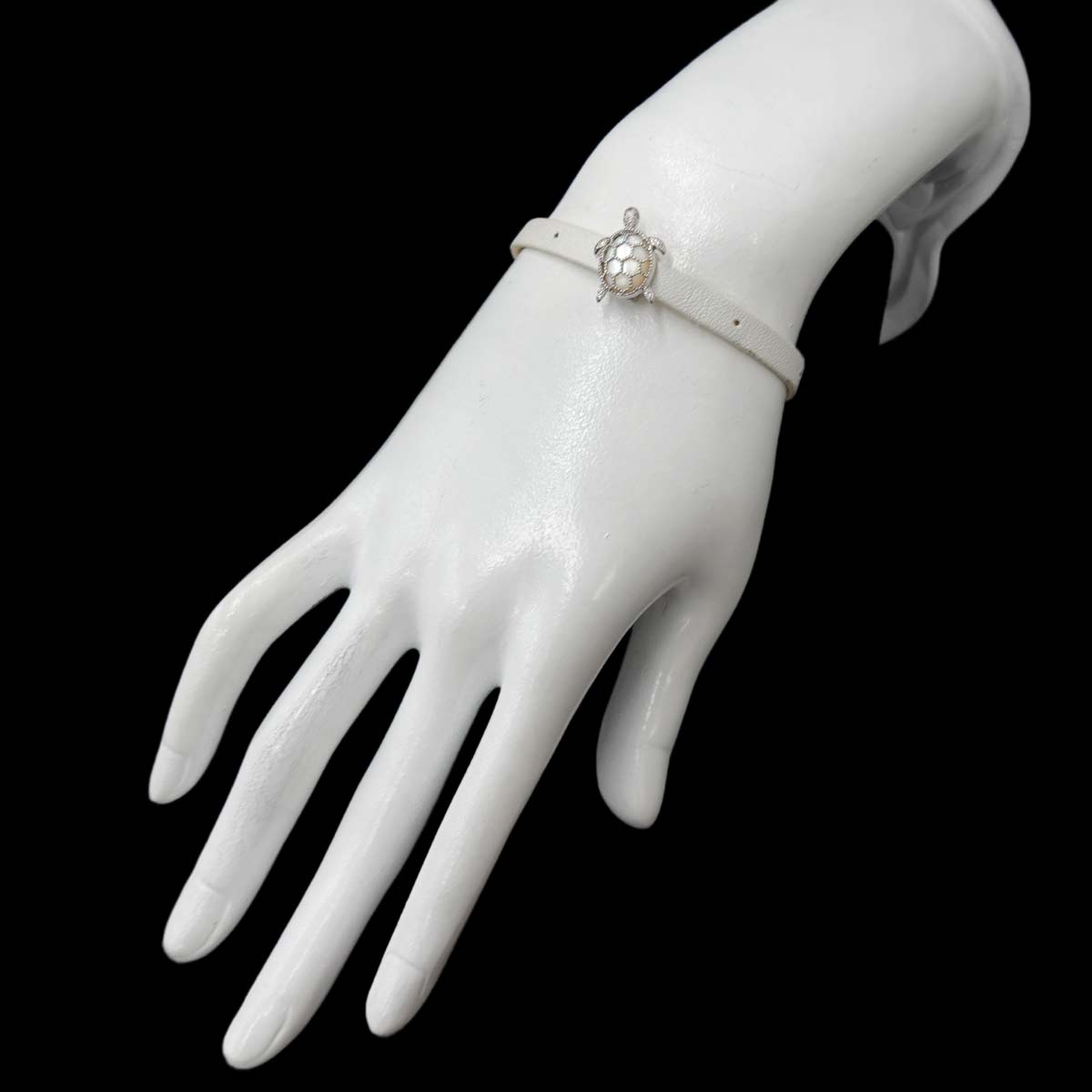 MOP Diamond 0.05ct Bracelet 18K White Gold 750 SV