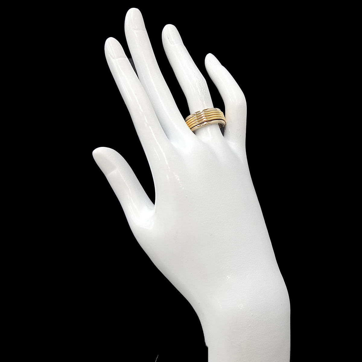 Ring 18K YG WG 750 size6.25-6.5(US)