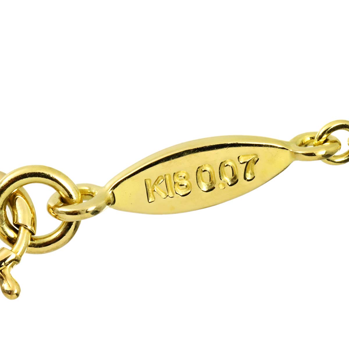 Diamond 0.07ct Necklace 18K Yellow Gold 750