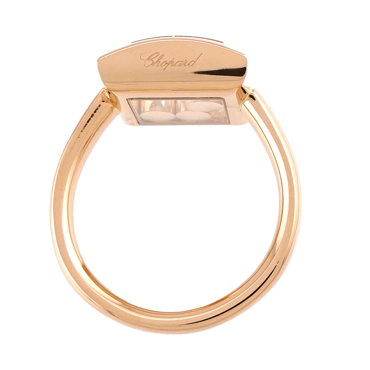 Happy Diamond Ring 18K PG 750 Size3.75-4(US)