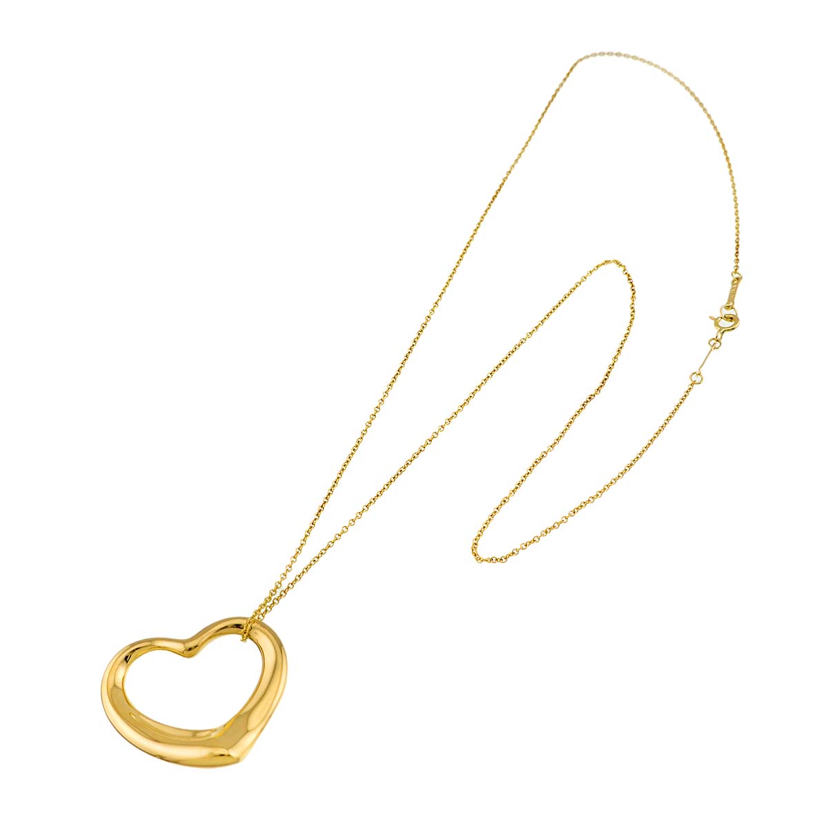 Open Heart Necklace 18K Yellow Gold 750