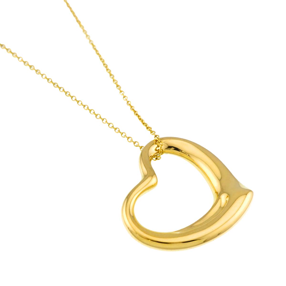 Open Heart Necklace 18K Yellow Gold 750