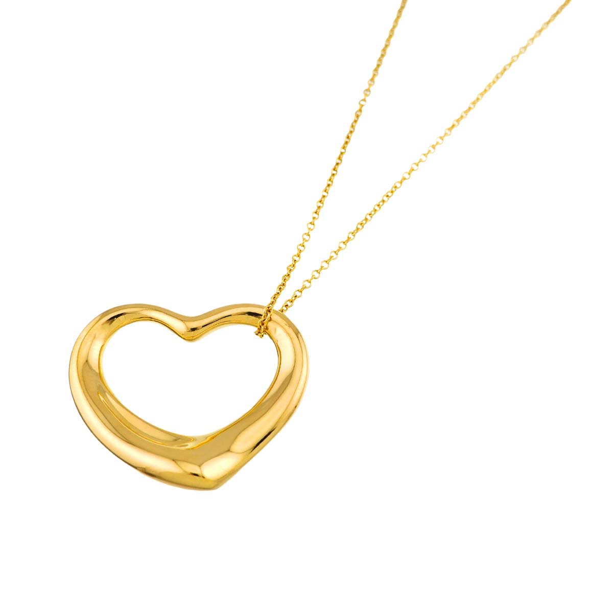 Open Heart Necklace 18K Yellow Gold 750