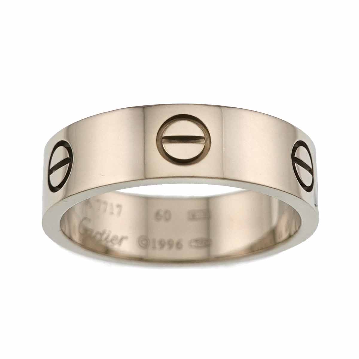 Love Ring 18K White Gold 750 size60 8.75(US)
