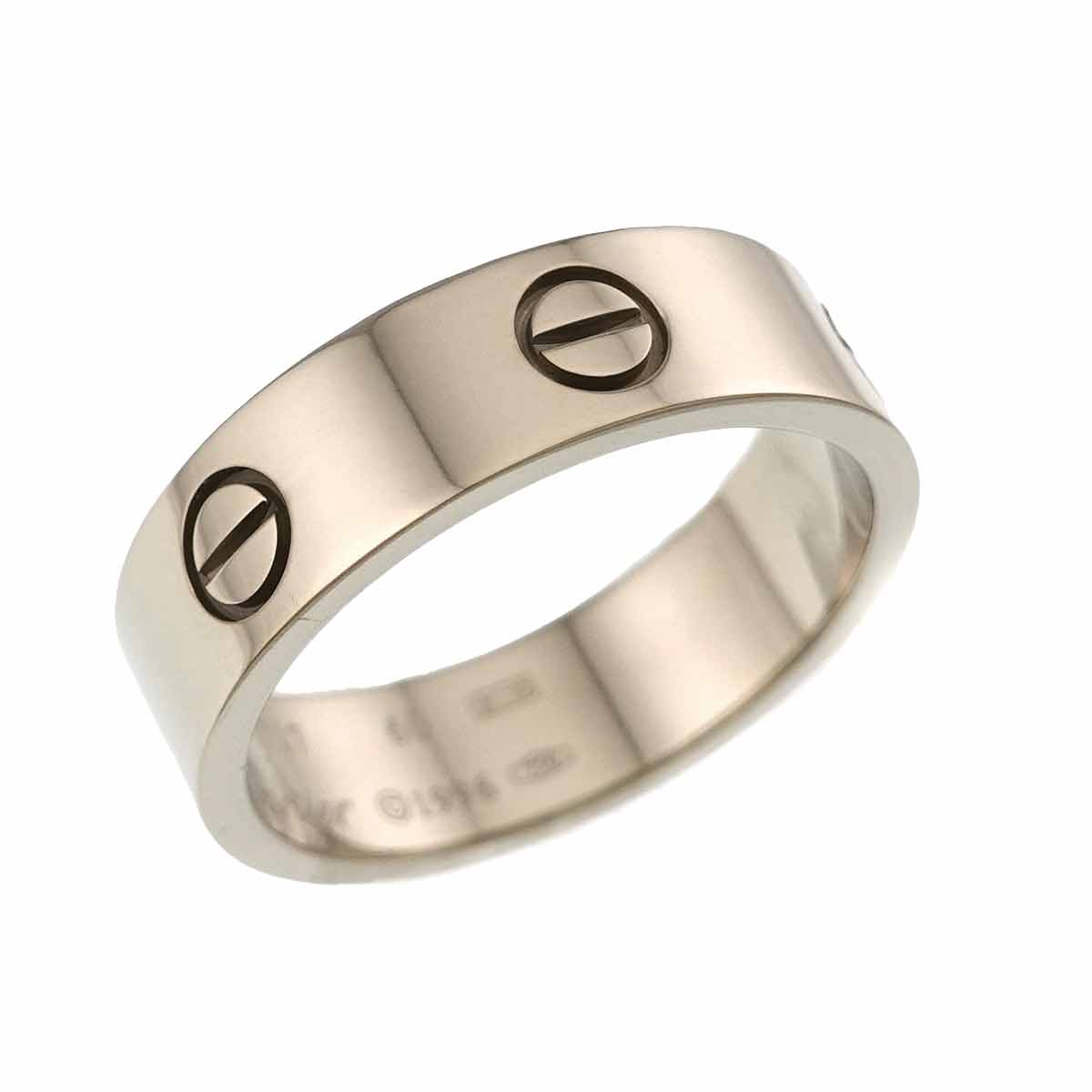 Love Ring 18K White Gold 750 size60 8.75(US)