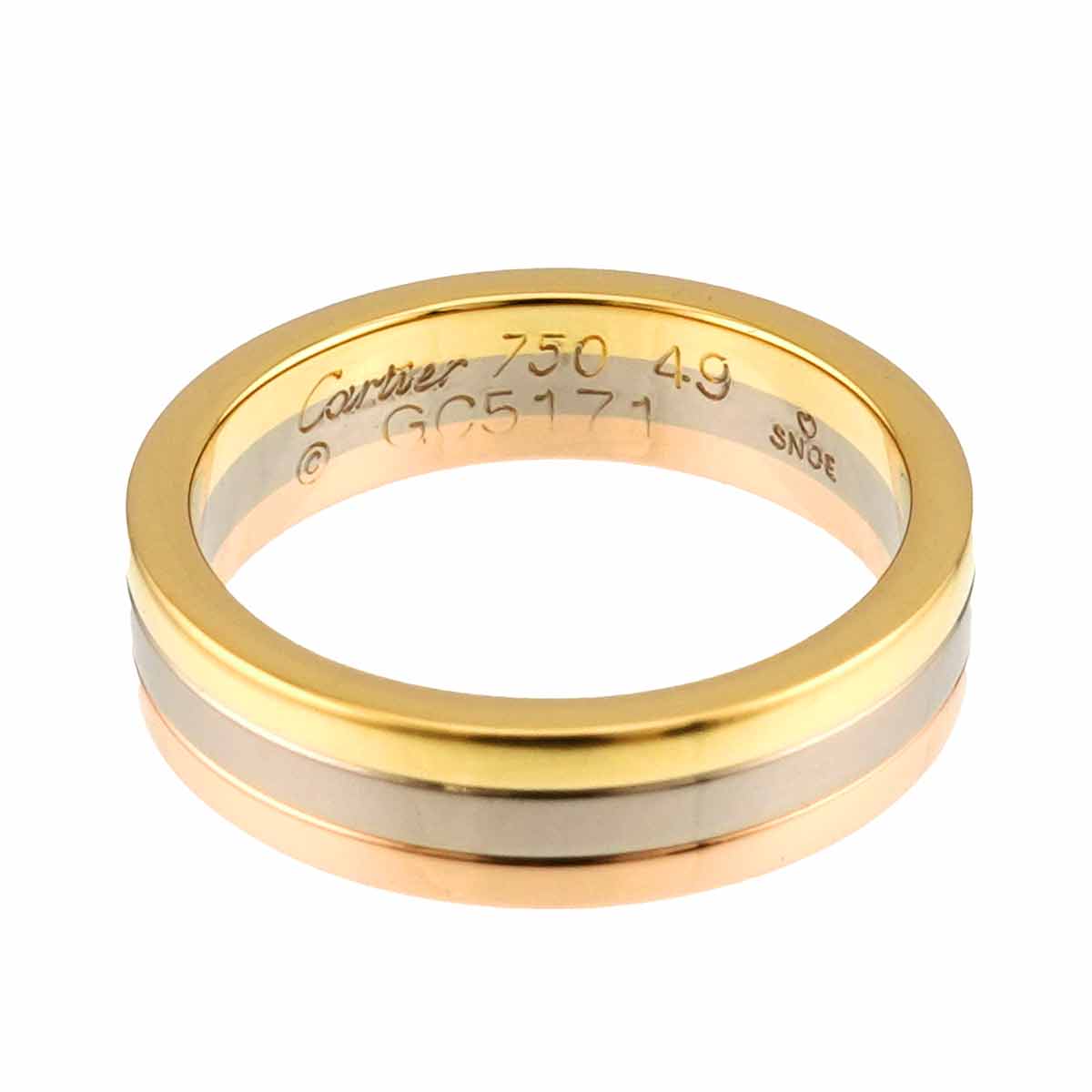 Vendome Ring 18K YG WG PG 750 size49 4.75-5(US)