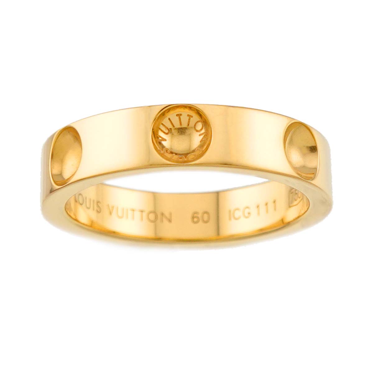 Petite Berg Anplant Ring 18K YG 750 size60 8.75-9(US)