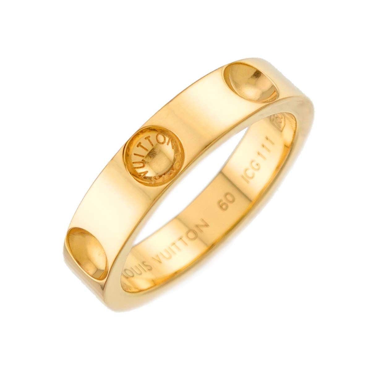 Petite Berg Anplant Ring 18K YG 750 size60 8.75-9(US)