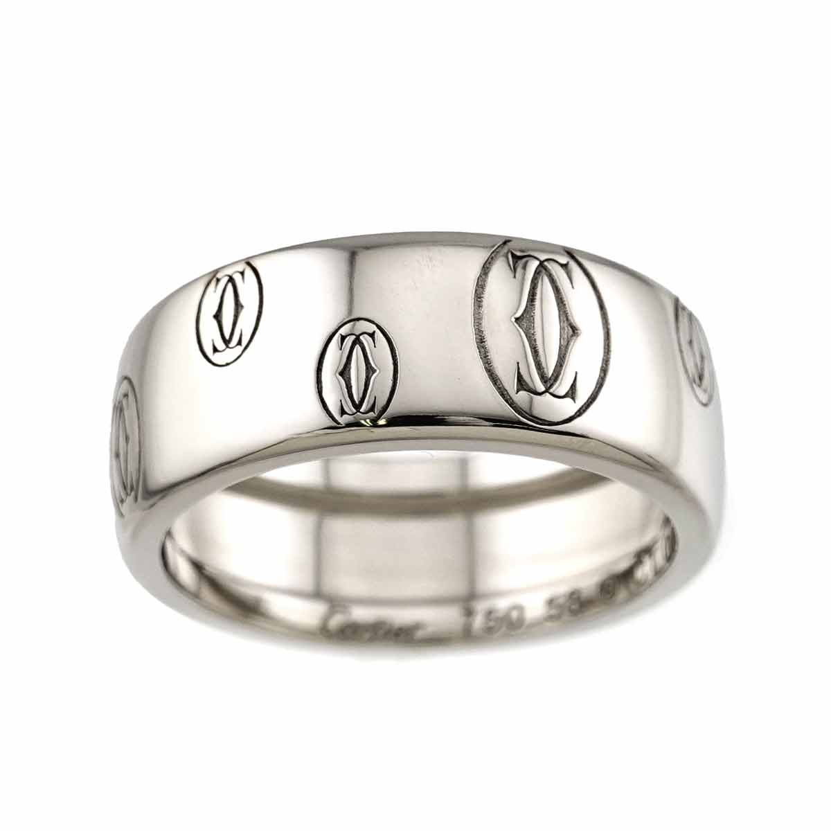Happy Birthday LM Ring 18K WG 750 Size58 8-8.25(US)