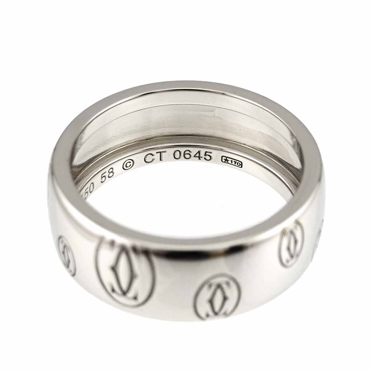 Happy Birthday LM Ring 18K WG 750 Size58 8-8.25(US)