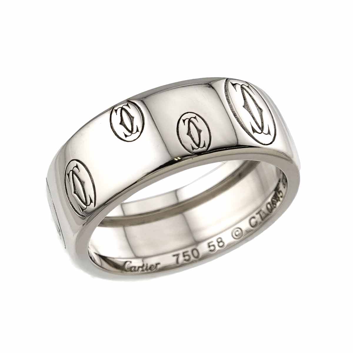 Happy Birthday LM Ring 18K WG 750 Size58 8-8.25(US)