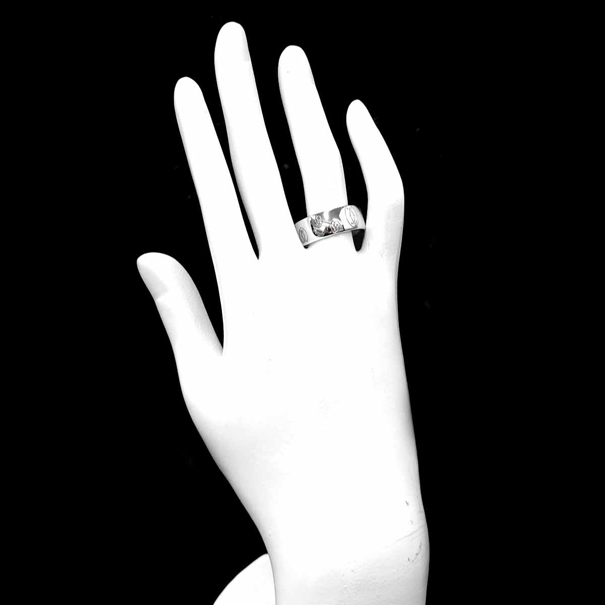 Happy Birthday LM Ring 18K WG 750 Size58 8-8.25(US)