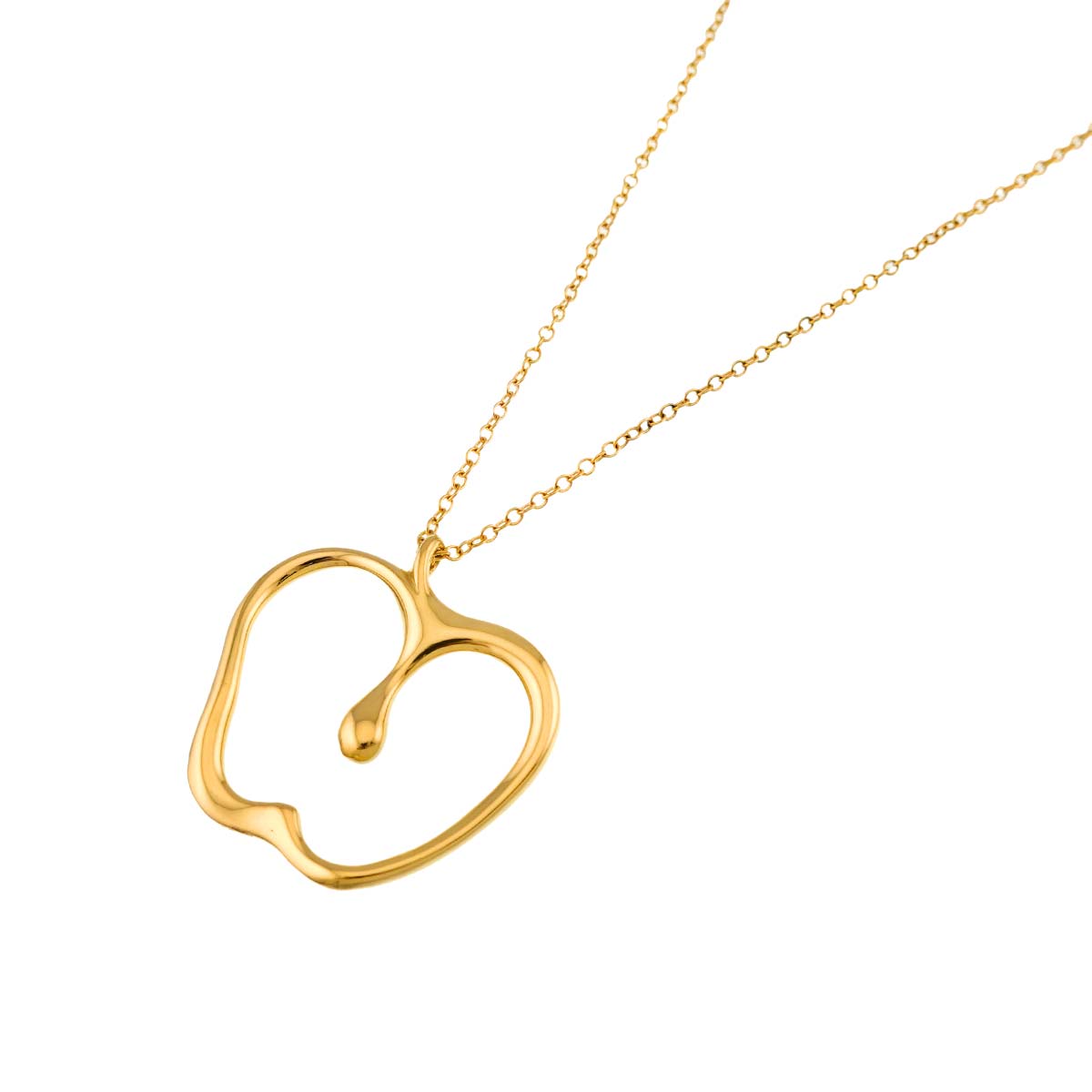 Apple Large Long Necklace 18K Yellow Gold 750