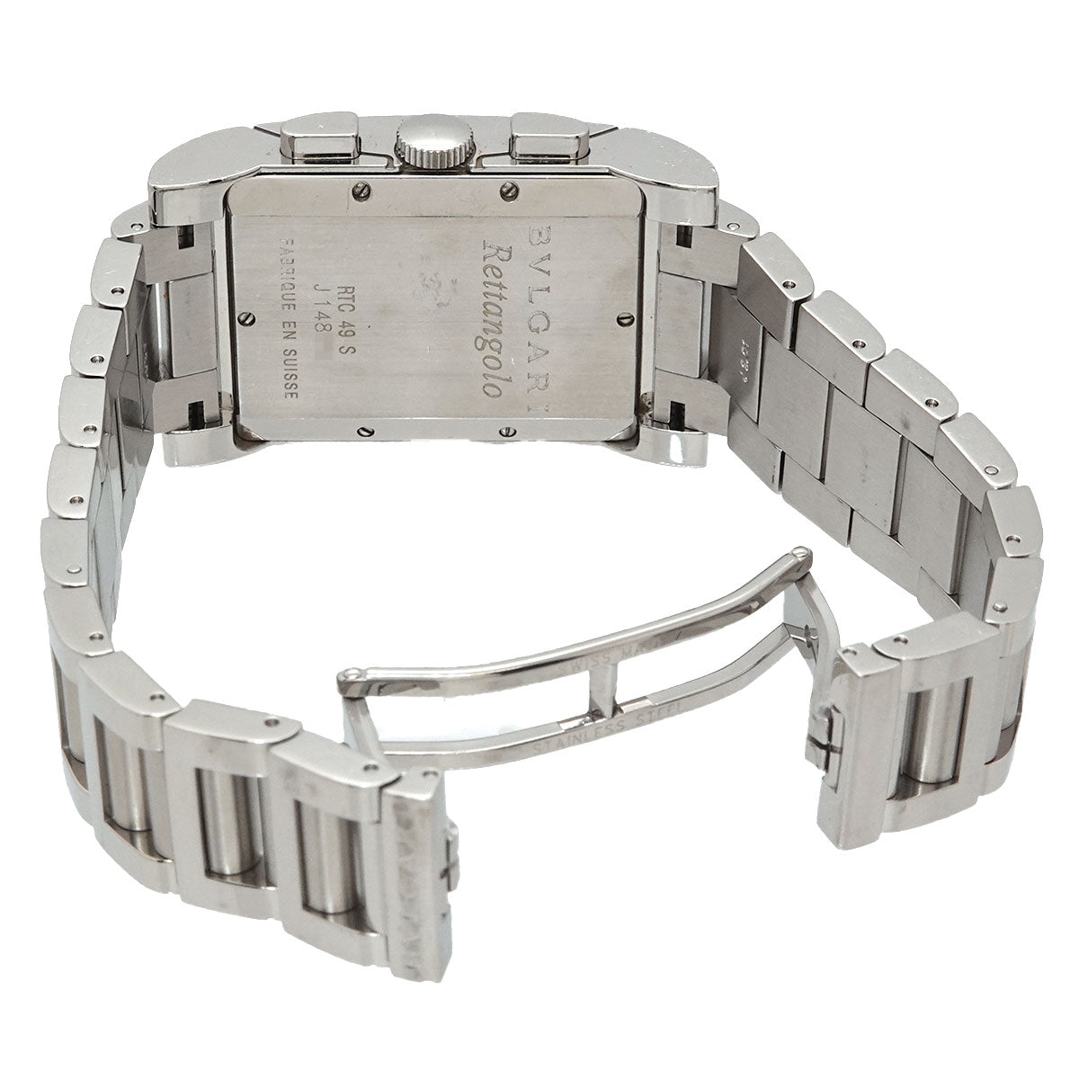 Rettangolo Chronograph RTC49S Date Quartz White Dial Mens