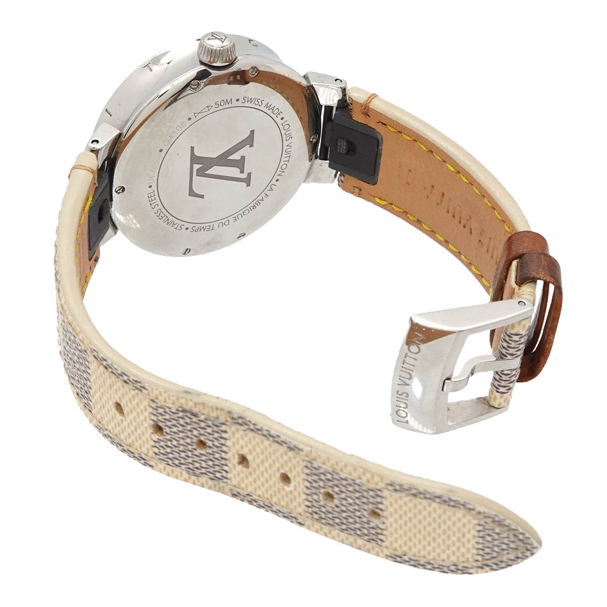 Tambour Moon Dual Time QA108 Silver Dial Diamond Ladies