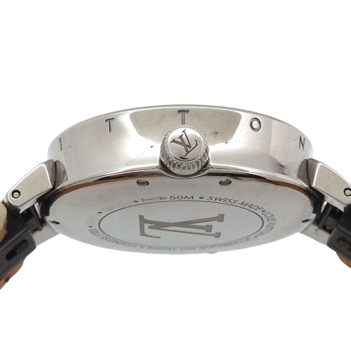Tambour Moon Dual Time QA108 Silver Dial Diamond Ladies