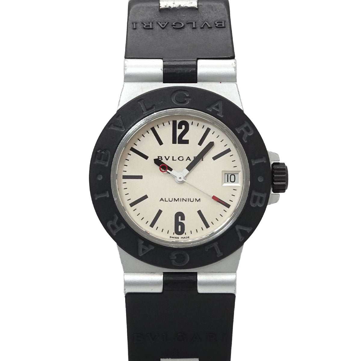 Aluminum AL32A Date Quartz Silver Dial Ladies Watch