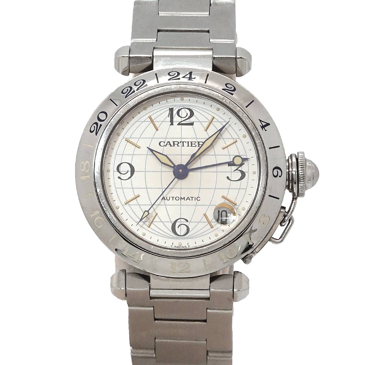PashaC Meridian GMT W31029M7 Automatic Silver Dial Boys