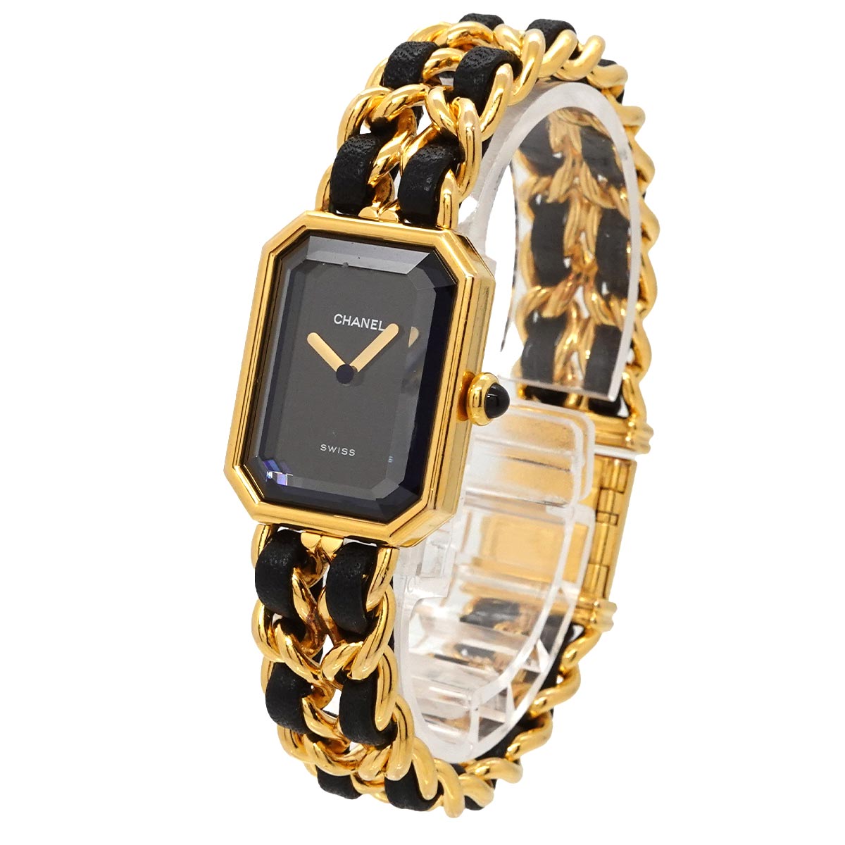 Premiere Size L H0001 Vintage Quartz Black Dial Ladies Watch