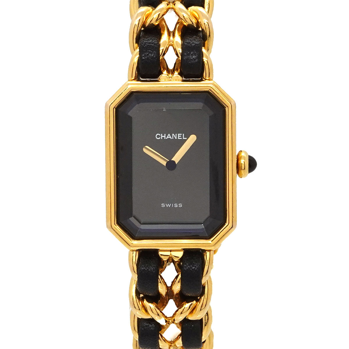 Premiere Size L H0001 Vintage Quartz Black Dial Ladies Watch