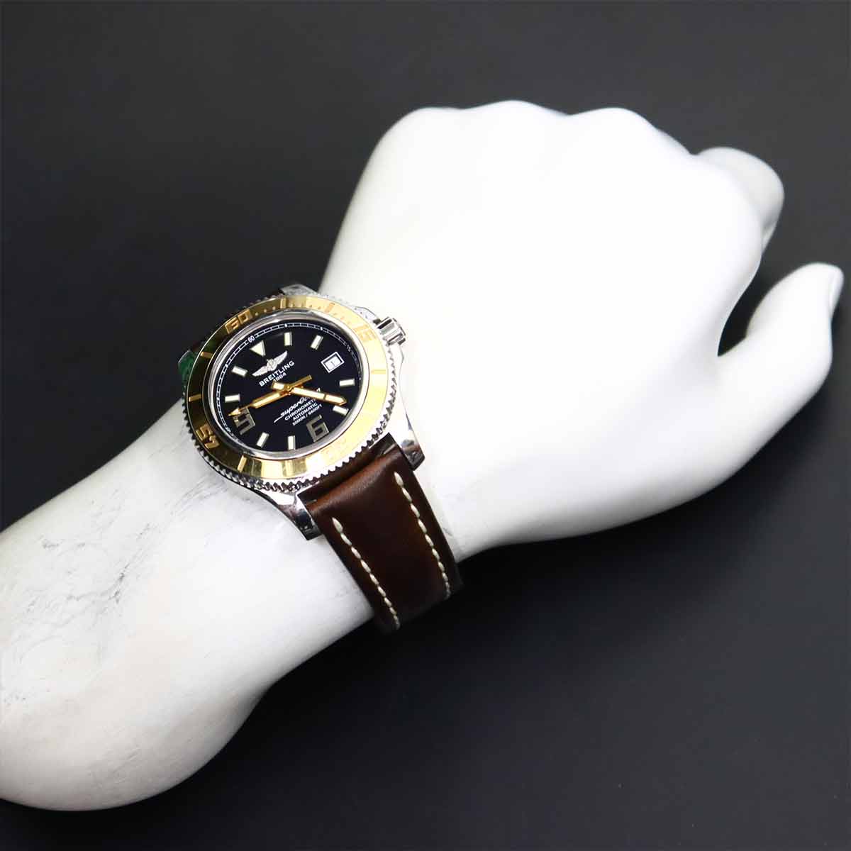 Super Ocen 44 C17391 PG Black Dial Automatic Mens Watch