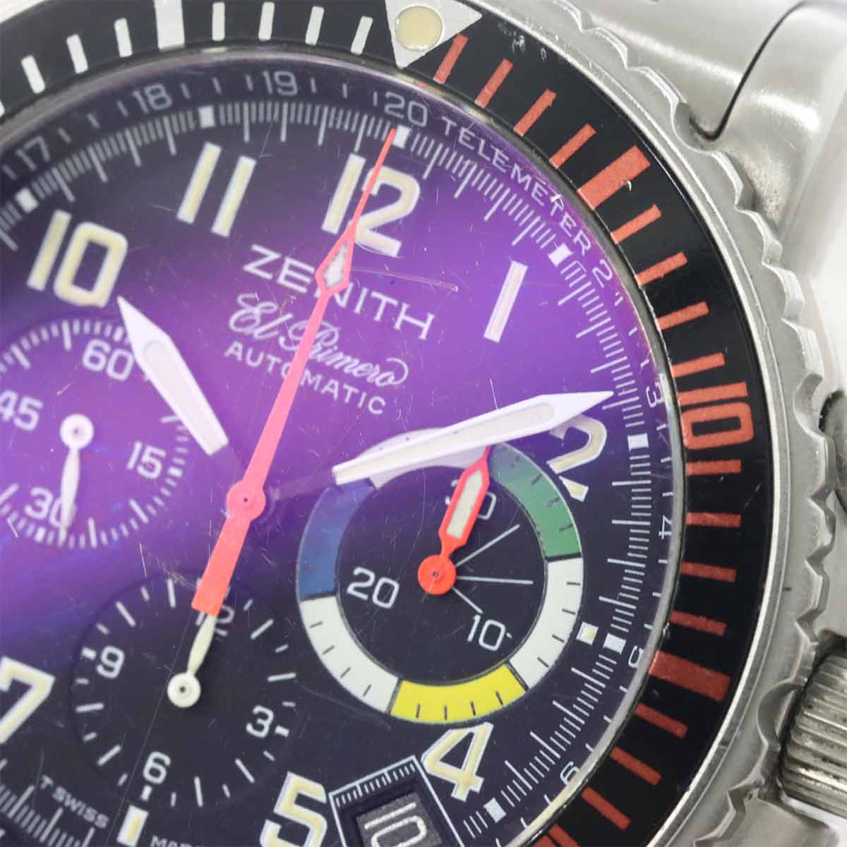 Rainbow Flyback El Primero 02 0480 405 Black Dial Mens Watch