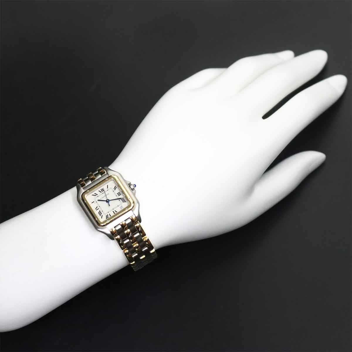 Panthere MM 3Row 83083244 YG Quartz Date Cream Dial Boys