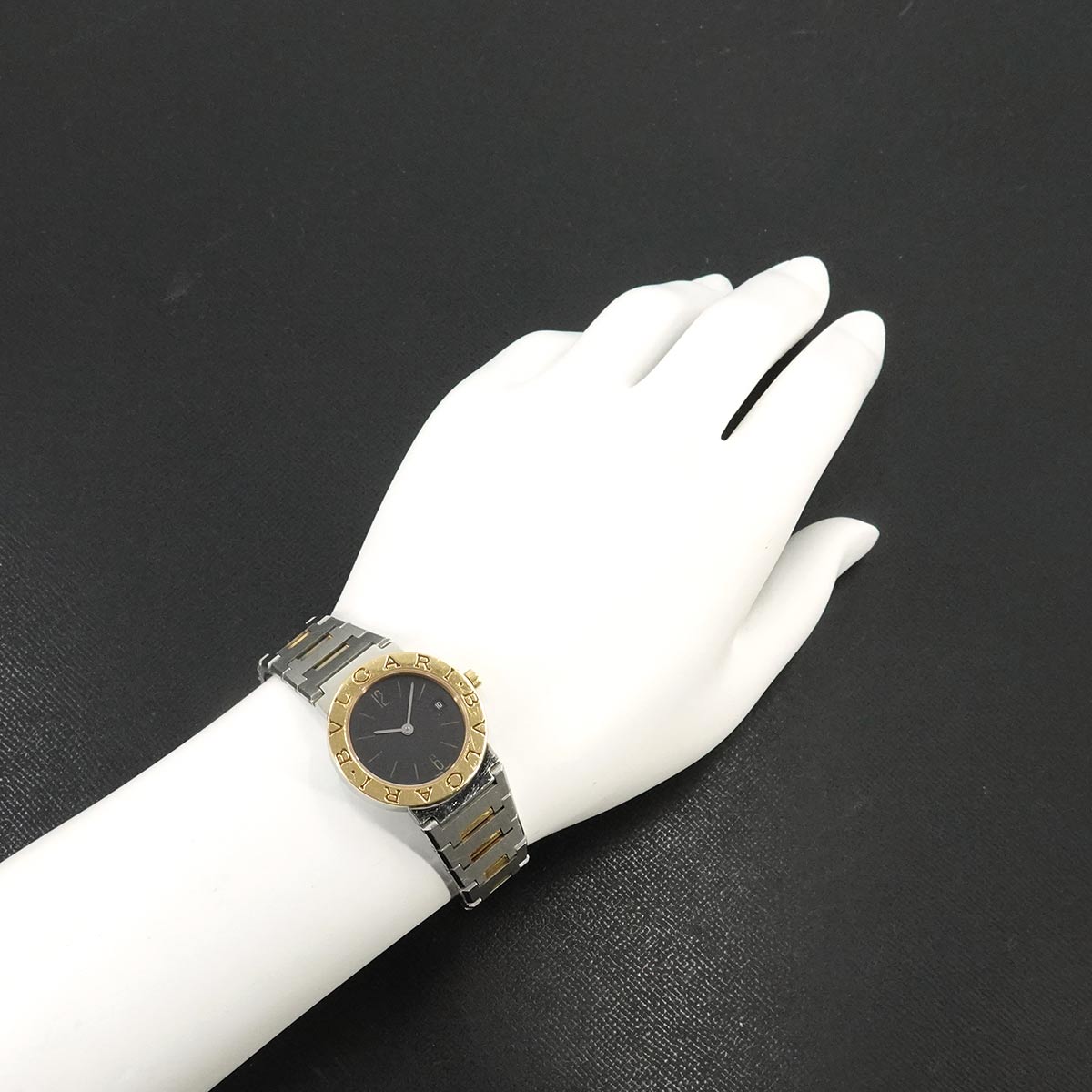 BVLGARIBVLGARI BB26SGD Two Tones YG Black Dial Ladies