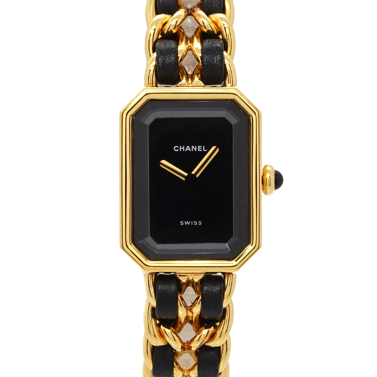 Premiere Size L H0001 Vintage Quartz Black Dial Ladies Watch