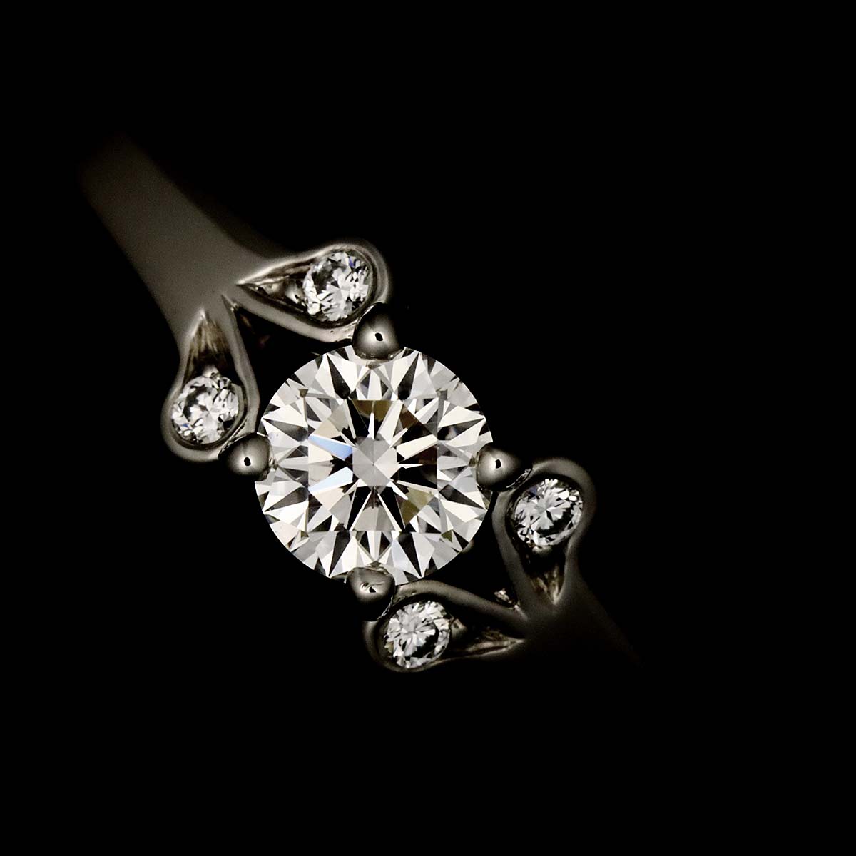 Ballerine Diamond 0.31ct E/VS1/VG Ring Pt Size50 4.75-5(US)