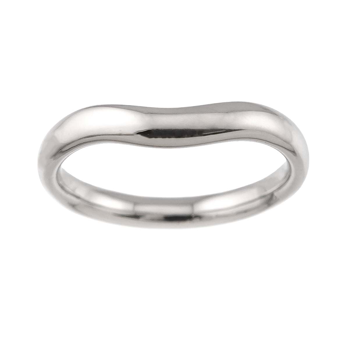 Curved Band Ring Pt Platinum size6.25-6.5(US)