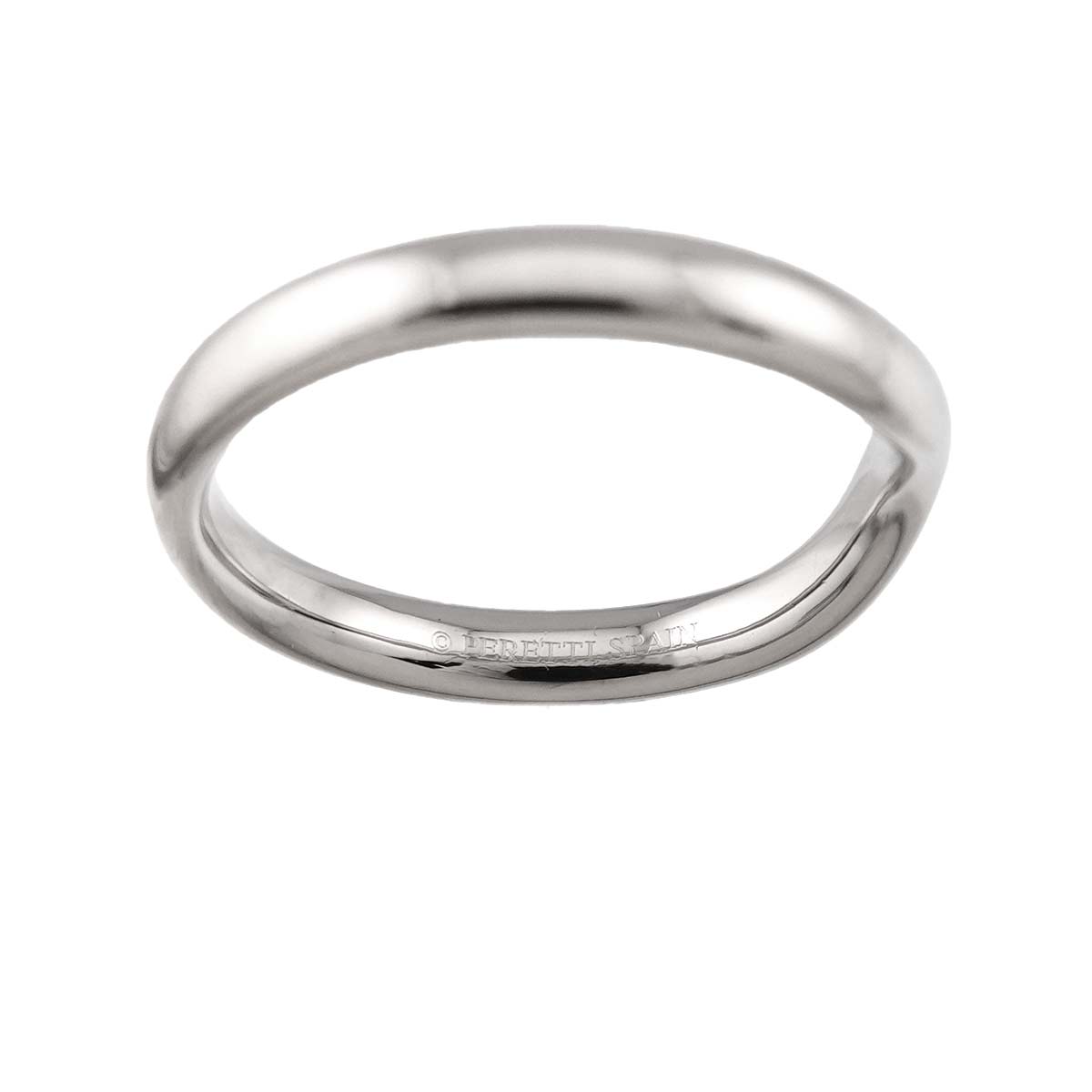 Curved Band Ring Pt Platinum size6.25-6.5(US)