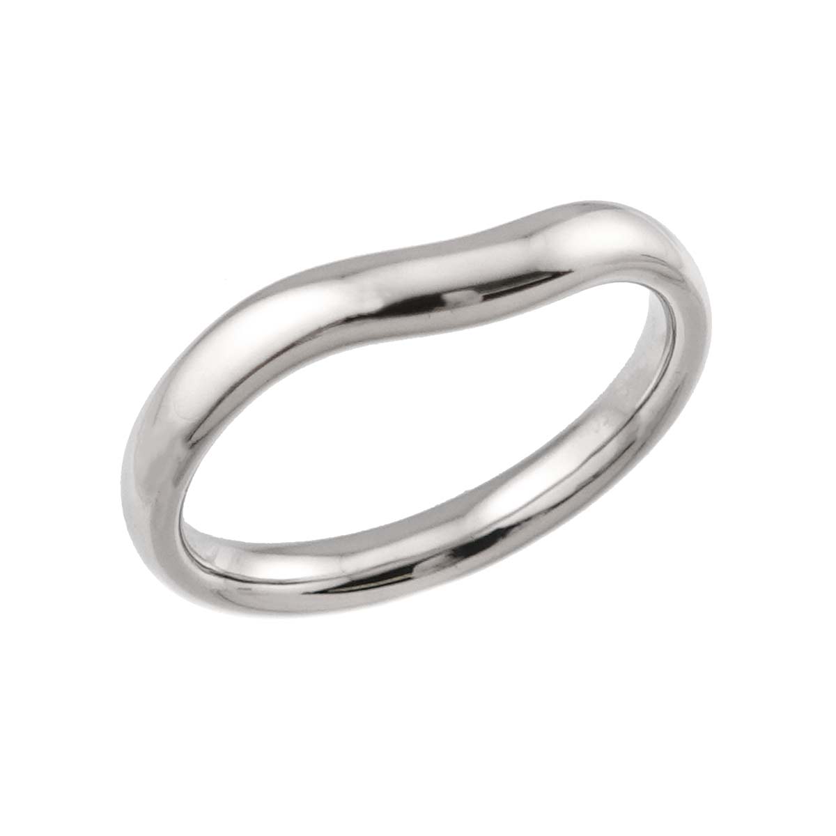 Curved Band Ring Pt Platinum size6.25-6.5(US)