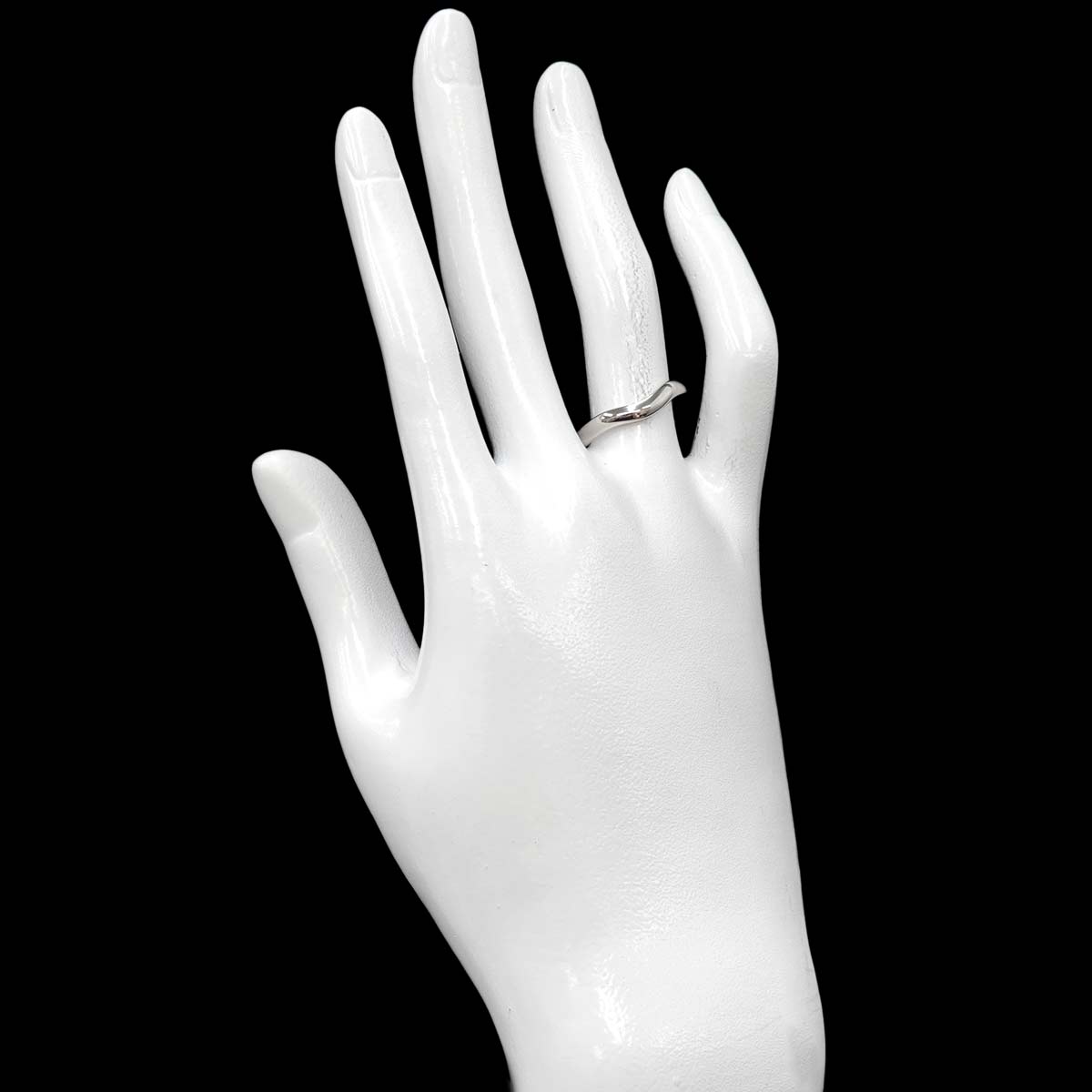 Curved Band Ring Pt Platinum size6.25-6.5(US)